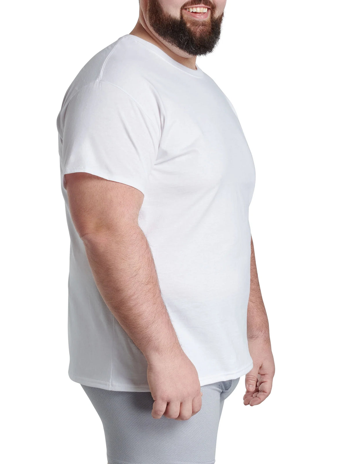 Men'S Crew Neck T-Shirt Undershirts, White Multipacks, Also Available in Big & Tall